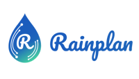 rainplan logo full color with rain drop